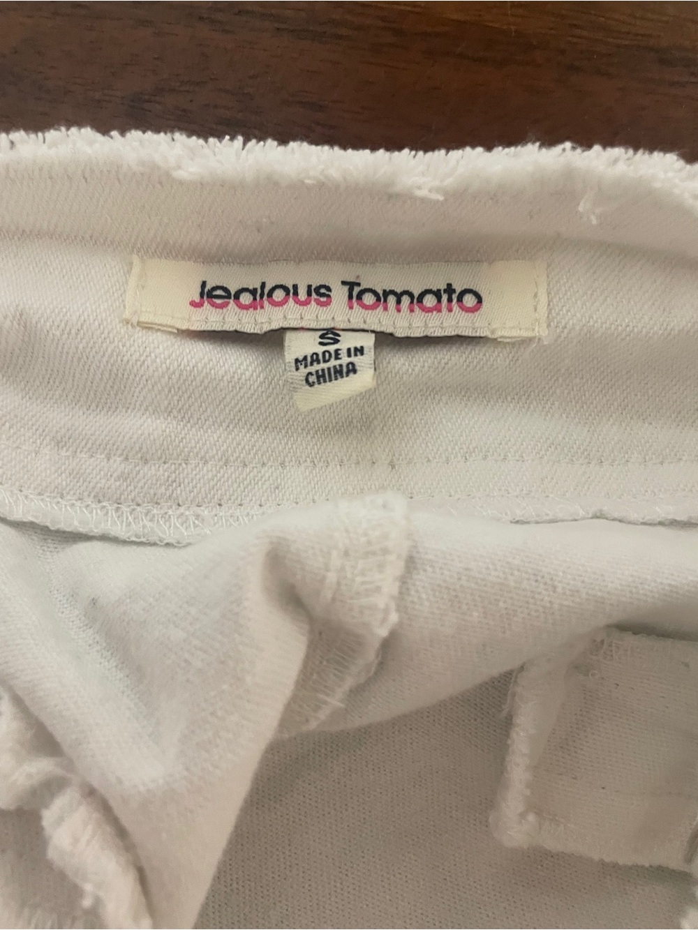 Jealous Tomato White Floral Embroidered Denim Mini Skirt Boho Cottagecore Size S - Picture 7 of 11